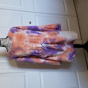 Dress Tie dye sweat shirt dress